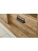 Furn.Design Hochschrank Used Wood hell, anthrazit 62 cm, Küchenschrank mit Soft-Close