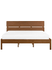 Beliani 2-tlg Doppelbett BOISSET in Braun