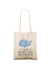 Mr. & Mrs. Panda Stoffbeutel Wal Konfetti mit Spruch in Creme