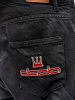 DADA Cargo Baggy Denim Jeans mit Logo Stitching Worker in Schwarz