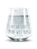 Mr. & Mrs. Panda Trinkglas Otter Kopfüber mit Spruch in Transparent