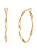 Yokoamii Creolen aus Messing in gelbgold