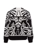 TUZZI Strickpullover in schwarz/ecru