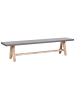 Beliani Gartenbank TONNARE in Grau/Braun - (W) 200 x (H) 45 x (L) 40 cm
