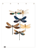 Juniqe Duschvorhang "Insect 7" in Blau & Braun