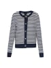 DreiMaster Women Cardigan in navy offwhite