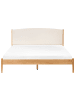 Beliani Doppelbett CLAIRAC in Braun - (W) 187 x (H) 100 x (L) 208 cm