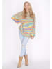 IZIA Damen Pullover in Blau Mehrfarbig