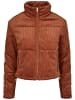 Urban Classics Urban Classics Damen Ladies Corduroy Puffer Jacket in toffee