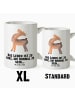 Mr. & Mrs. Panda Tasse Lama Stolz mit Spruch in Weiß