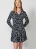 KOROSHI Kleid mit langen ärmeln in schwarz