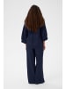 Soaked in Luxury Kurzarm-Bluse SLChaman Lockere Passform in Dark Blue Denim