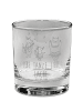 Mr. & Mrs. Panda Old Fashioned Glas Waldtiere Aloha mit Spruch in Transparent