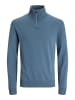 Jack & Jones Strickjacke mit Viertelreißverschluss in Oceanview