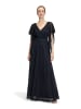 Vera Mont Abendkleid im Glitzer-Look in Dunkelblau/Grau