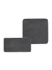Villeroy & Boch 2er Set Servierplatten Manufacture Rock schwarz in schwarz