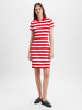 Marie Lund Kleid in rot weiß - 0008