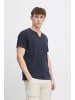 BLEND T-Shirt BHAshton split neck tee 20717013 basic T-Shirt mit coolem Ausschnitt in Schwarz