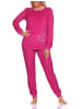 NORMANN Frottee langarm Schlafanzug Homewear Pyjama - 80625 in pink