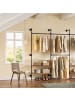 SoBuy Wandgarderobe in Schwarz - (W) 48 x (H) 220 x (L) 265 cm