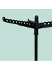 relaxdays Bügelwäscheständer in Schwarz - (H)143 x Ø 56 cm
