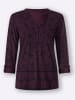 Heine Druck-Shirt in burgund-marine-bedruckt