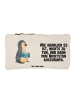 Mr. & Mrs. Panda Schminktasche Pinguin Buch mit Spruch in Weiß