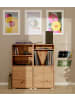 Furn.Design Regal Eiche Artisan 46 x 97 cm, Standregal mit 4 Fächern