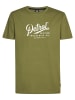Petrol Industries Bedrucktes Jersey T-Shirt Huracán in Grün