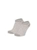 Yuhu Mädchen Sneaker-Socken 6er Pack Herzen Punkte Sterne in Grau