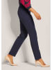 MADELEINE Slim Fit Stretchhose mit Biesen in marine