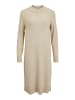 Vila Langarm Midi Strickkleid Loose Fit Pullover Dress VIRIL in Beige