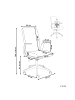 Beliani Bürostuhl CAPTAIN in Beige/Weiß - (W) 62 x (H) 100 x (L) 58 cm