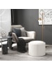 HOMCOM Sitzhocker-56L x 56B x 42Hcm-Cremeweiß
