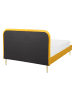 Beliani Doppelbett FLAYAT in Gelb/Gold - (W) 153 x (H) 109 x (L) 215 cm