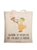 Mr. & Mrs. Panda Tote Bag Jagdhorn Magie mit Spruch in Creme