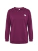 Ulla Popken Sweatshirt in dunkle beere