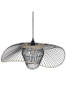 Beliani Pendelleuchten LUNGA in Schwarz/Beige - (W) 60 x (H) 110 x (L) 60 cm