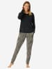 Schiesser Pyjama Modern Nightwear in Schwarz