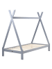 Beliani Kinderbett DEVAY in Grau - (W) 99 x (H) 176 x (L) 208 cm