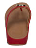 fitflop Zehentrenner HALO BEAD-CIRCLE METALLIC TOE-POST SANDALS in rot