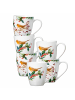 Ritzenhoff & Breker 6er Set Henkelbecher Winter Bird 360 ml bunt in bunt