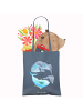 Mr. & Mrs. Panda Shopping Tasche Walfisch Thunfisch ohne Spruch in Indigo Blue