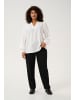 KAFFE curve Langarm-Bluse KCanni Regular fit in Chalk