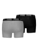 Puma Boxershort 2er Pack in Schwarz/Grau