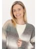 Usha Damen Cardigan in Grau Mehrfarbig