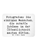Mr. & Mrs. Panda Magnet Spruch Fotograf Schüsse mit Spruch in Weiß
