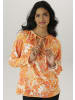 Aniston SELECTED Schlupfbluse in orange-hellorange-dunkelorange-offwhite