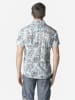 KOROSHI Herren kurzarmhemd allover in blau