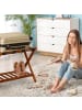 relaxdays Kofferständer Natur - (B)66x (H)54,5 x (T)44,5 cm